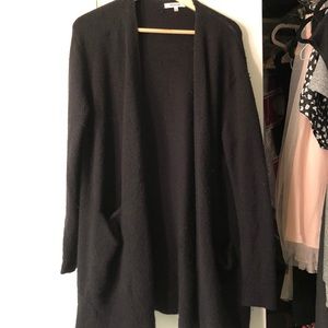 Madewell Black knit cardigan
